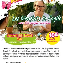 Atelier les bienfaits de l'argile