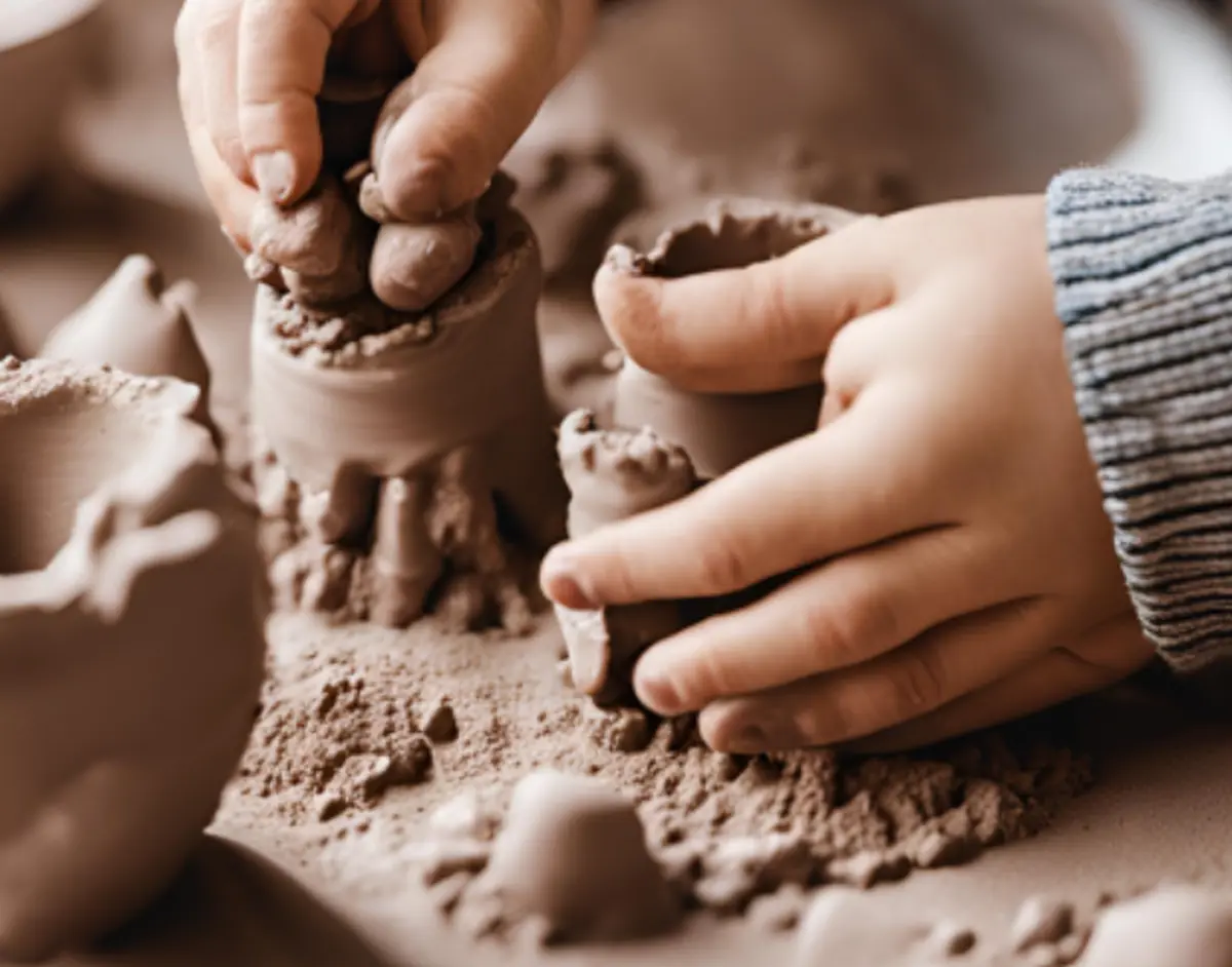 Atelier les mains dans la terre, médiathèque d'Assier