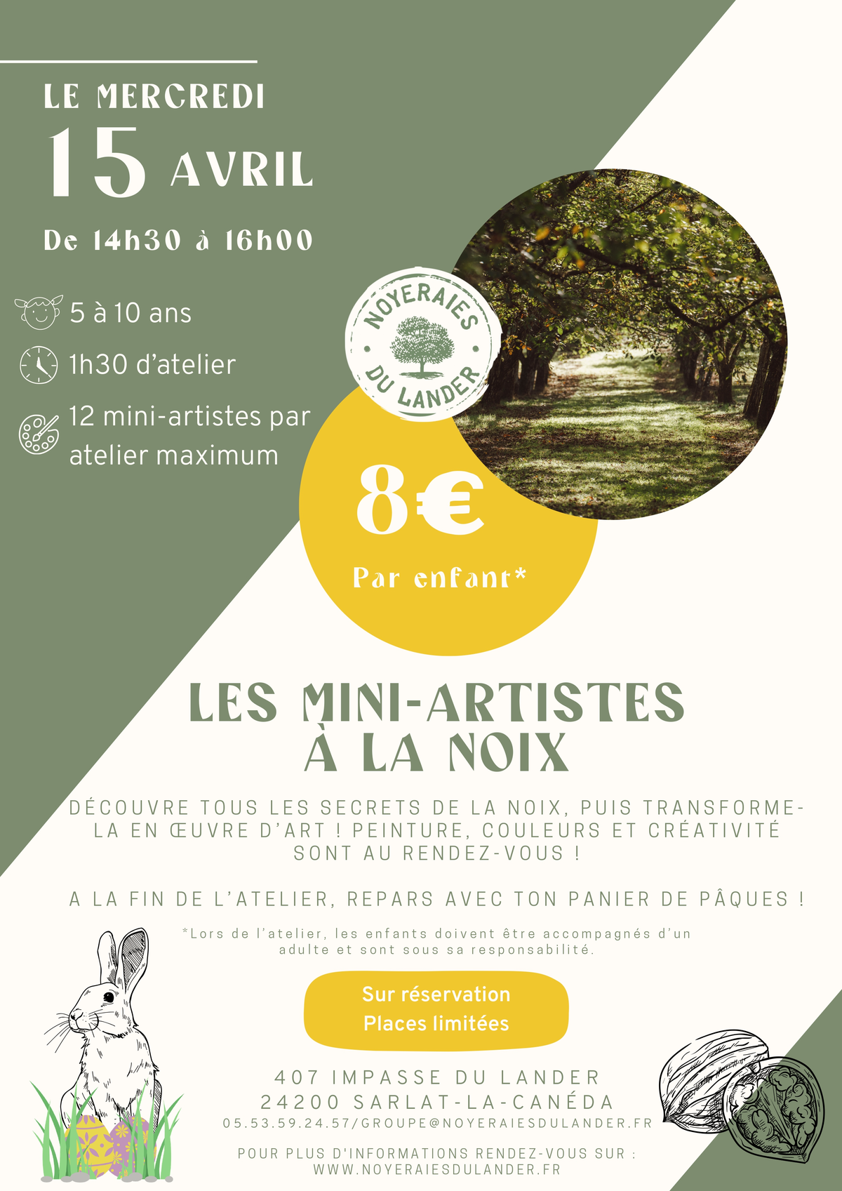Atelier Les Mini-Artistes à la Noix