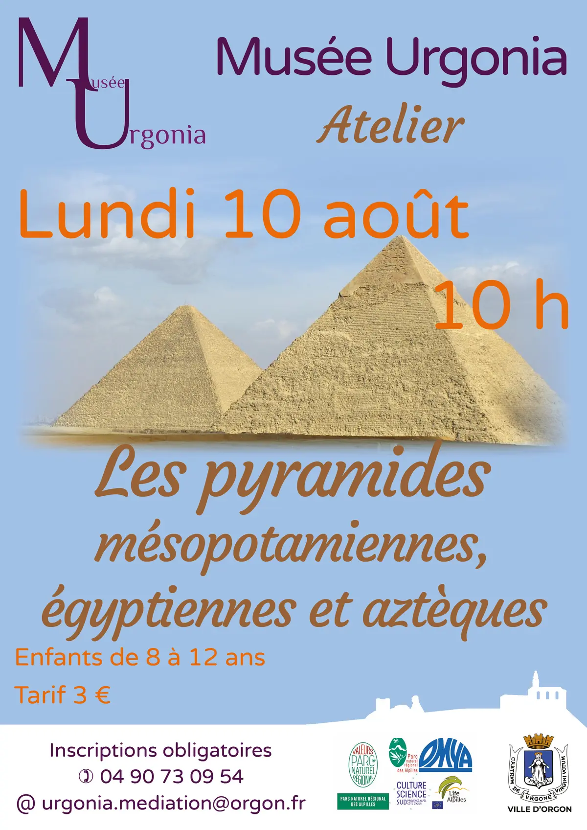 Atelier Les pyramides égyptiennes, mésopotamiennes et aztèques