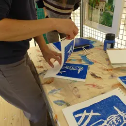 Atelier Linogravure à Terres d'Oiseaux