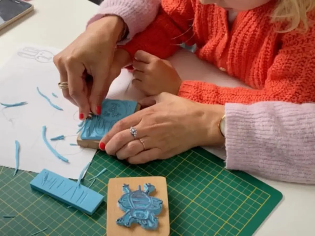 Atelier linogravure parent/enfant à Bordeaux (33)