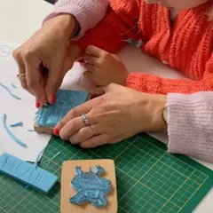 Atelier linogravure parent/enfant à Bordeaux (33)