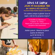 Atelier linogravure sous le sapin