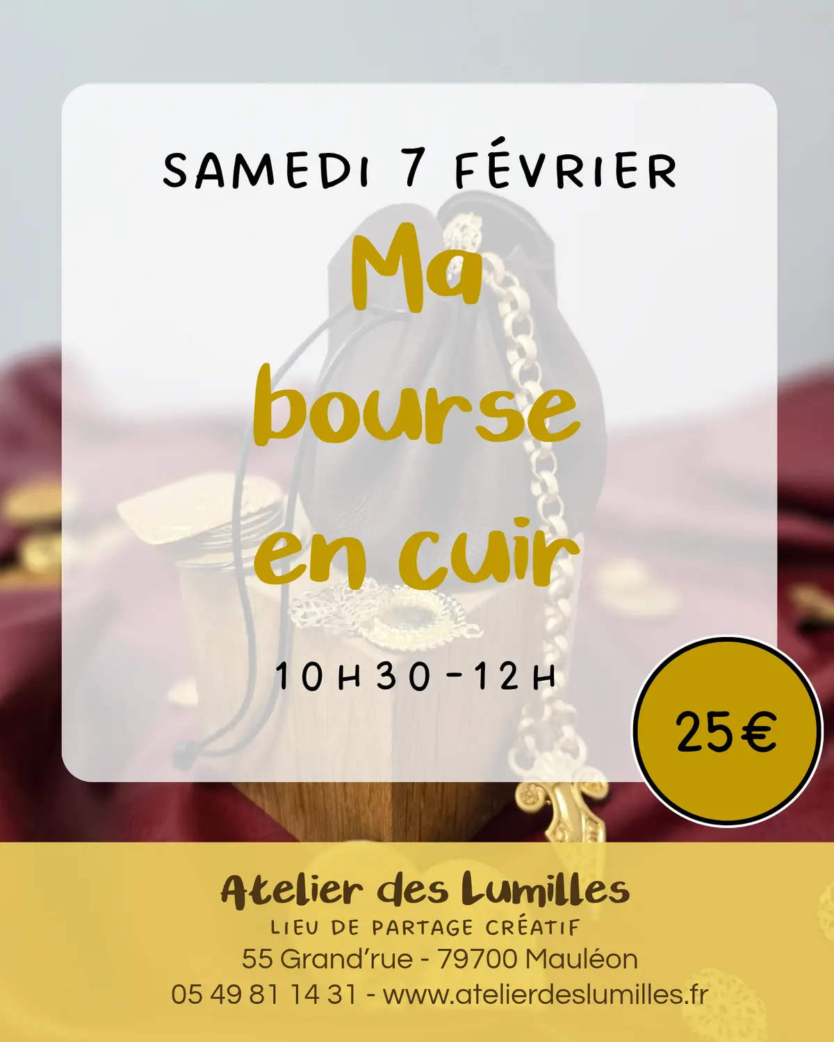 Atelier - Ma bourse en cuir