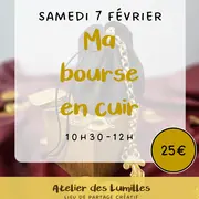 Atelier - Ma bourse en cuir