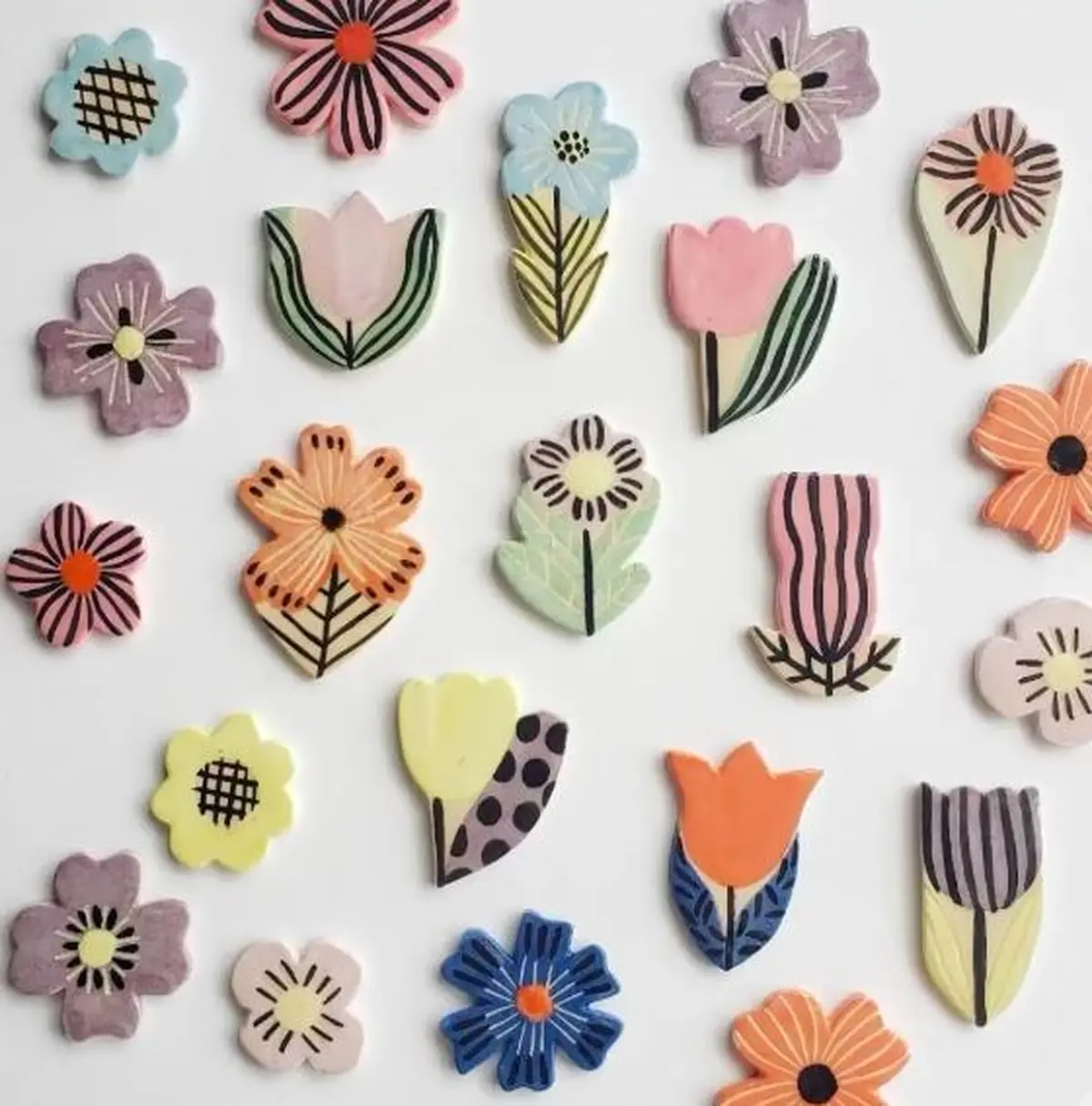 Atelier - Magnets fleuris