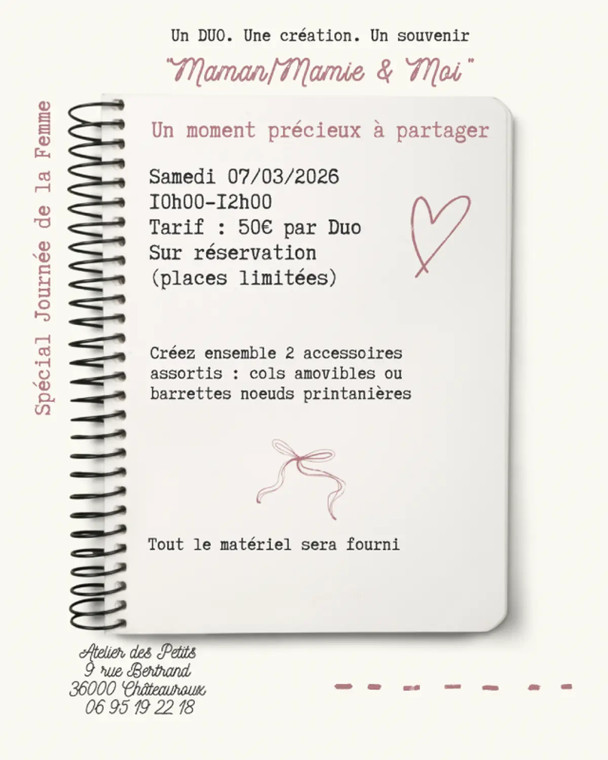 Atelier : Maman/Mamie et moi