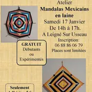 Atelier Mandalas Mexicains en laine