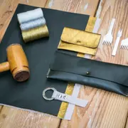 Atelier maroquinerie cuir duo adulte/enfant à Montjean-sur-Loire