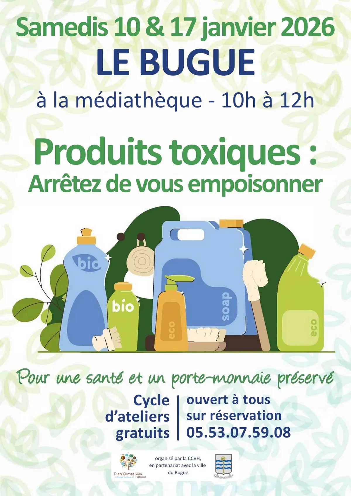 Atelier ménage sain - Produits toxiques : arrêtez de vous empoisonner