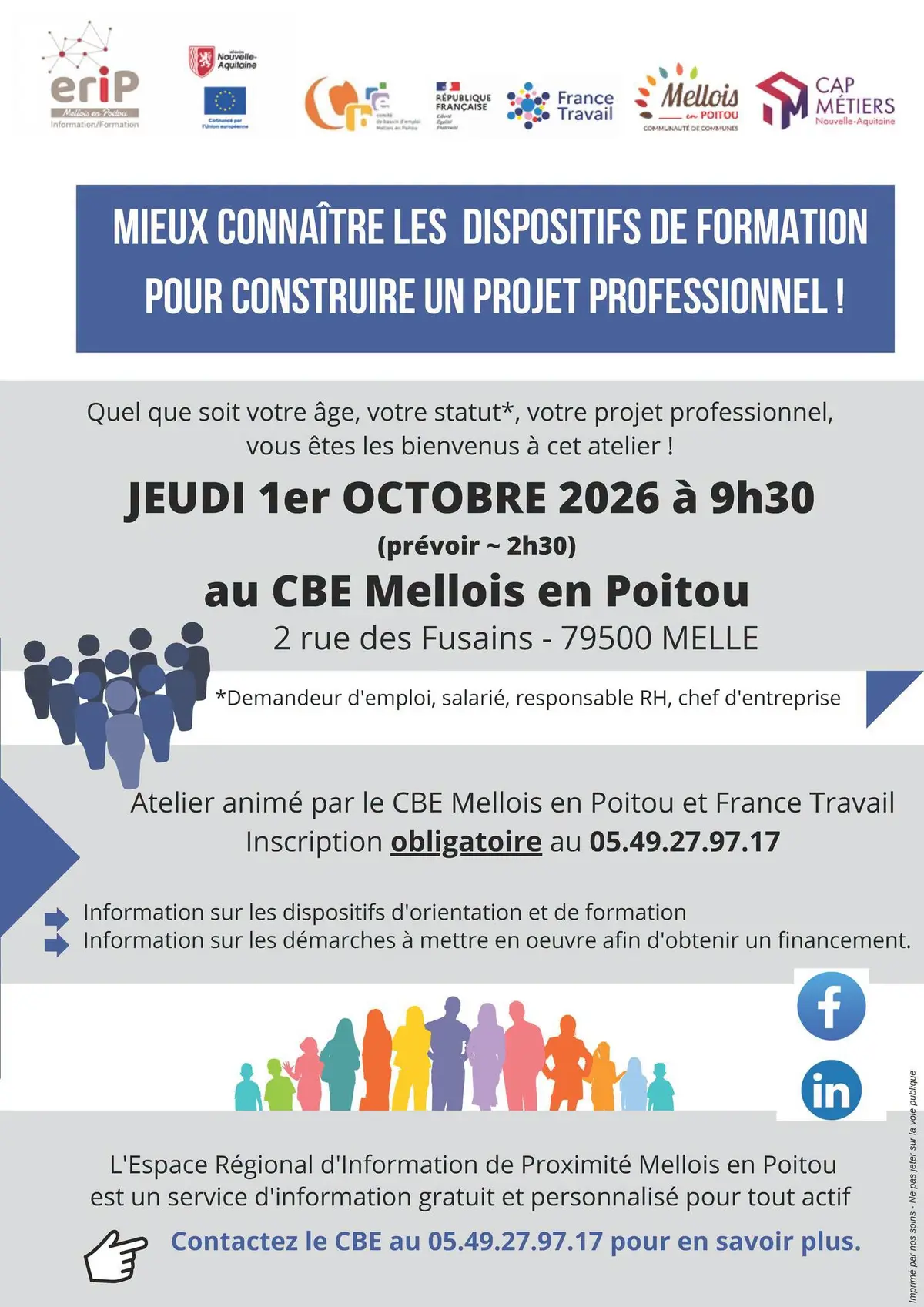 Atelier : mieux connaître les dispositifs de formation pour construire un projet professionnel !