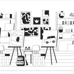 Atelier Noir Et Blanc Au Musée