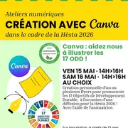 Atelier numérique créatif sur Canva : les objectifs de développement durable illustrés