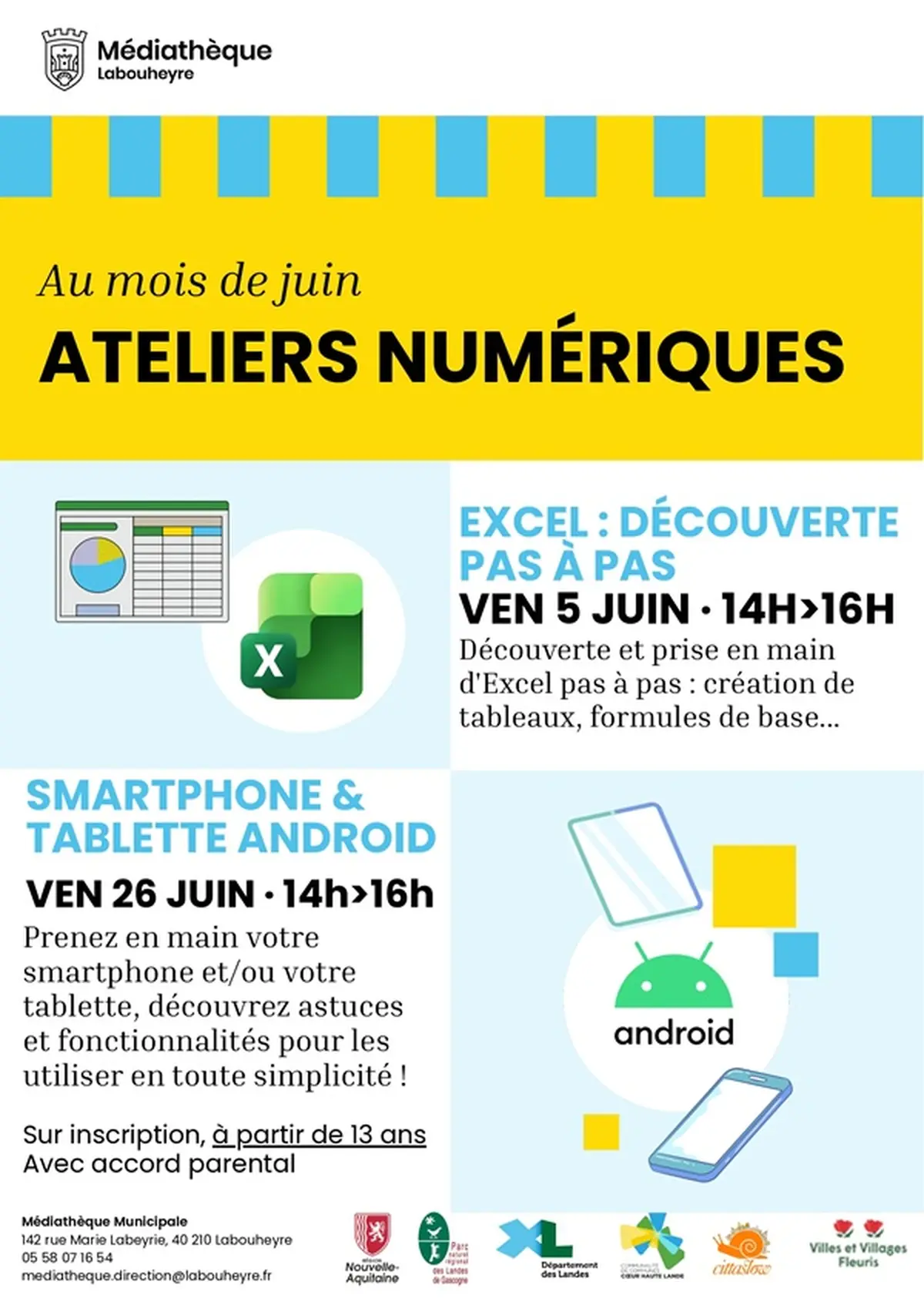Atelier numérique (Débutant) Smartphone et tablettes Android