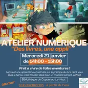 Atelier Numérique : “Des livres, une appli” à la bibliothèque de Capdenac-Le-Haut