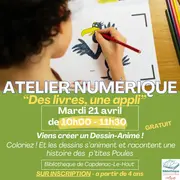 Atelier Numérique : “Des livres, une appli” à la bibliothèque de Capdenac-Le-Haut