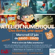 Atelier Numérique : “Des livres, une appli” à la bibliothèque de Capdenac-Le-Haut
