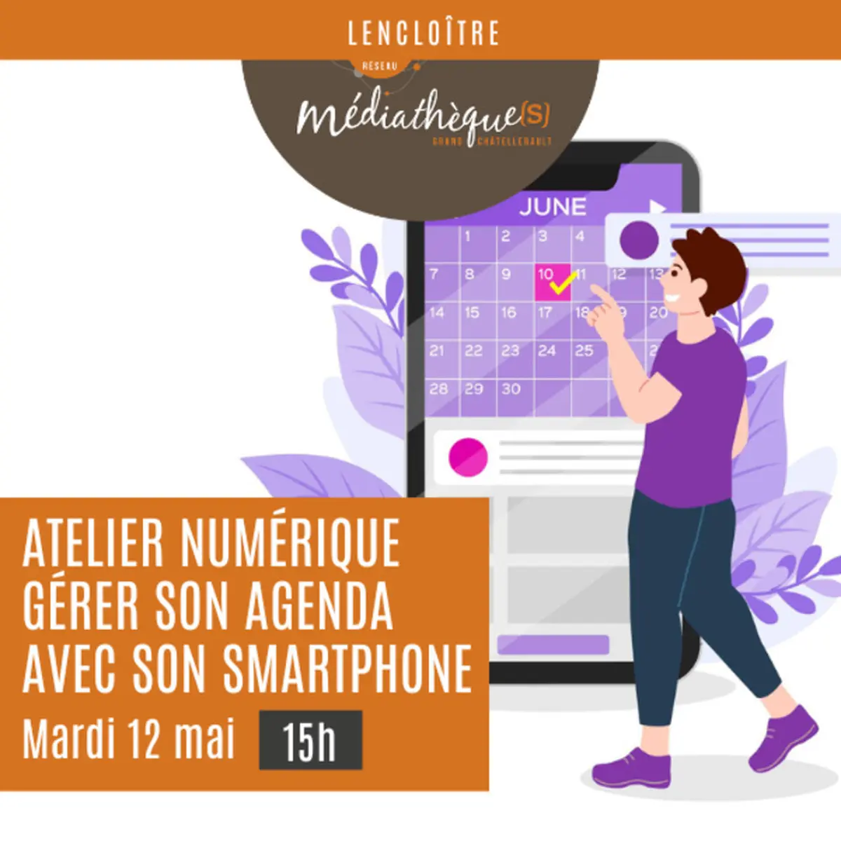 Atelier numérique : gérer son agenda avec son smartphone