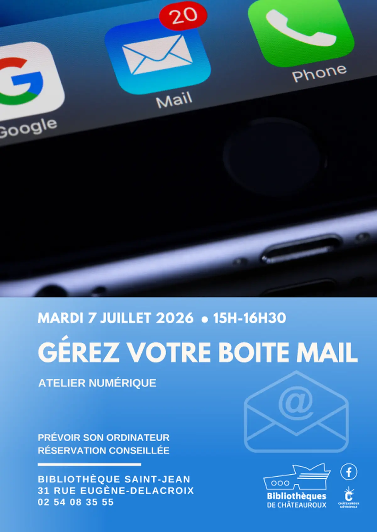 Atelier numérique : Gérer votre boîte mail