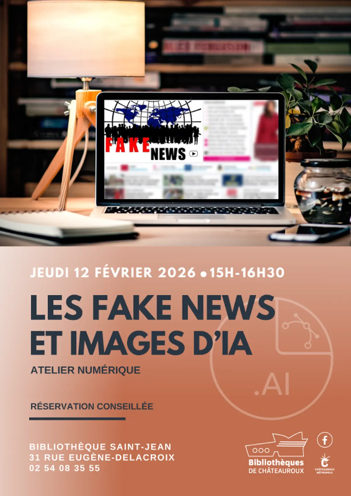 Atelier numérique : Les fake news et images d'IA