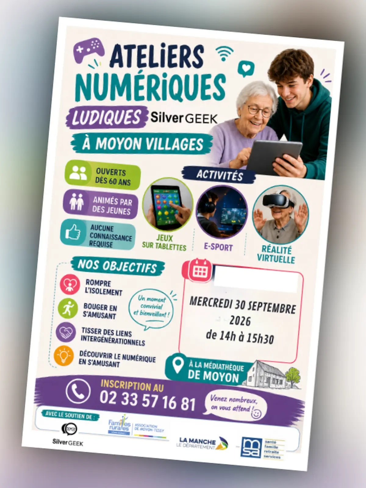 Atelier numérique ludique senior Silvergeek
