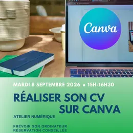 Atelier numérique : Réaliser son CV sur Canva