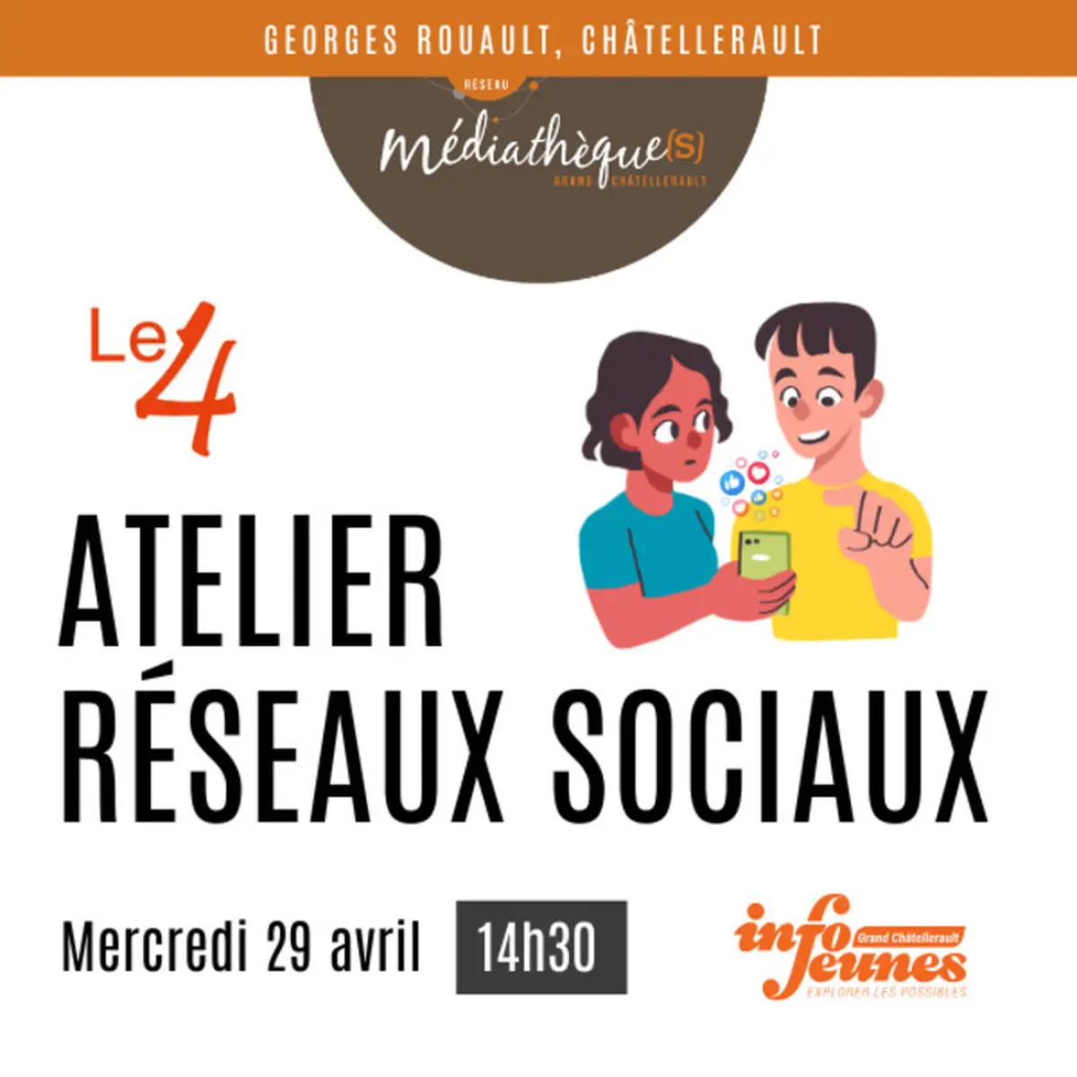 Atelier numérique : réseaux sociaux