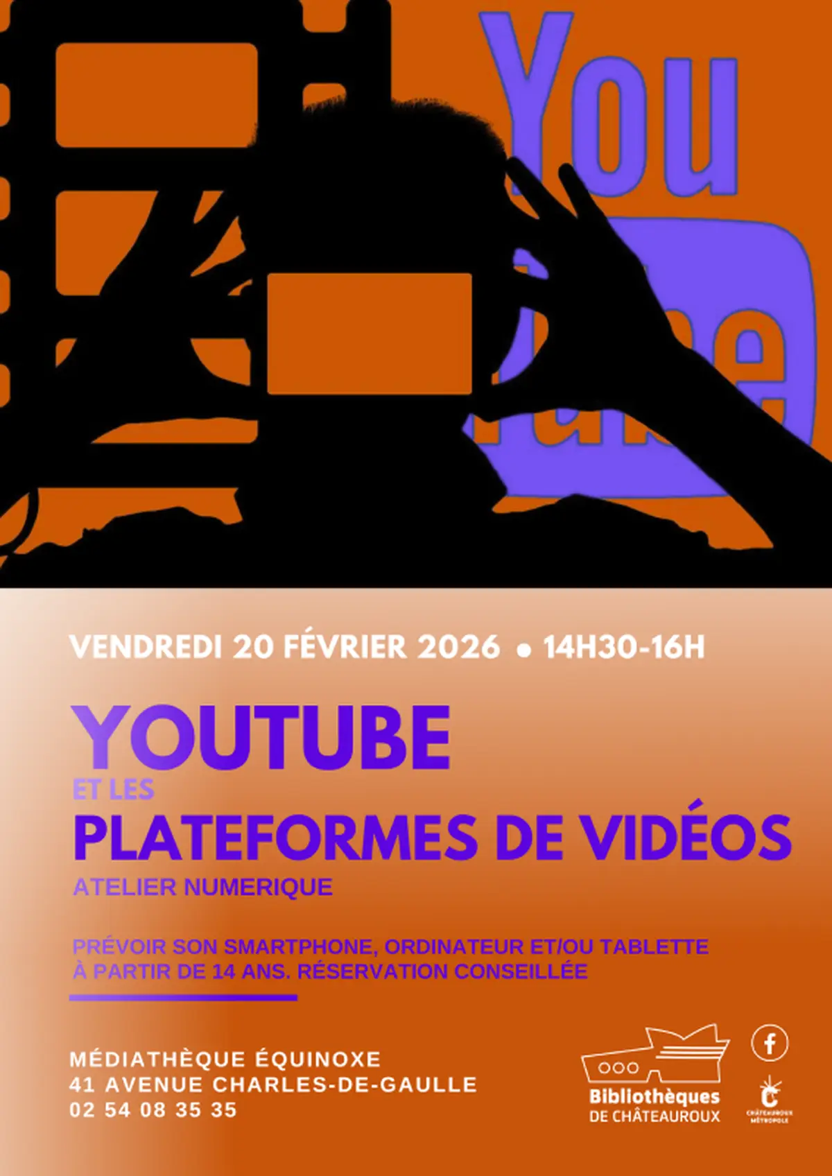 Atelier numérique : YouTube et les plateformes de vidéos