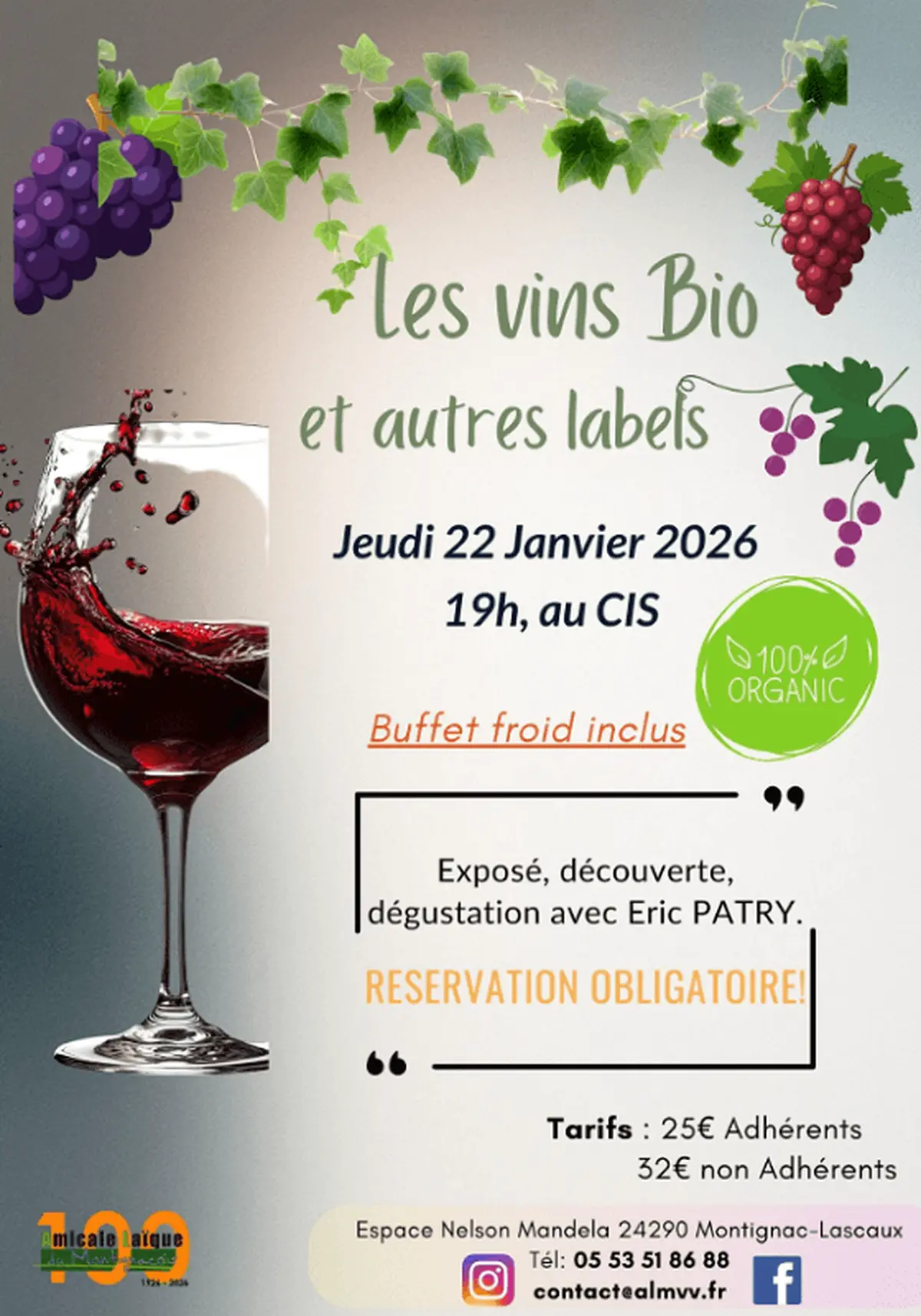 Atelier oenologie : les vins bio et autres labels