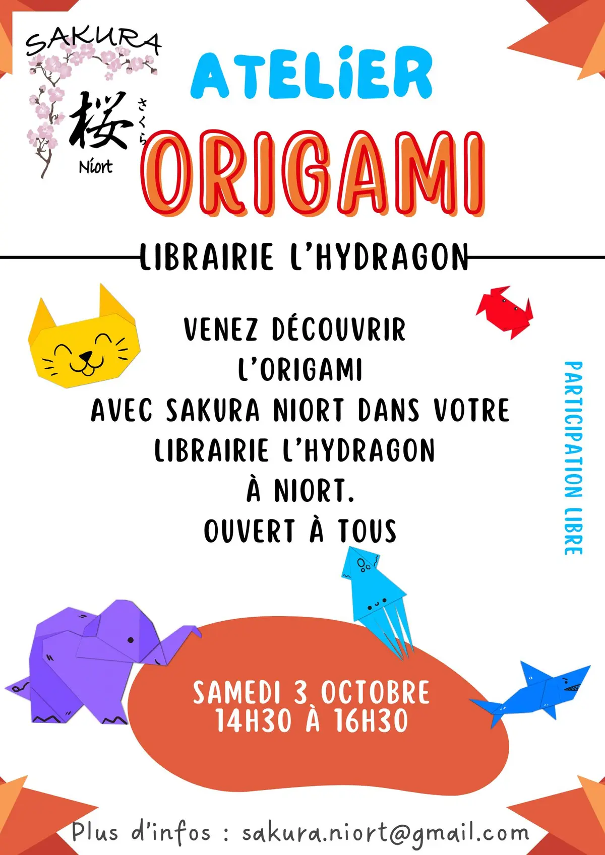 Atelier Origami à Niort