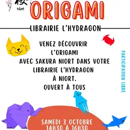 Atelier Origami à Niort