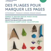 Atelier Origami - Des pliages pour marquer les pages