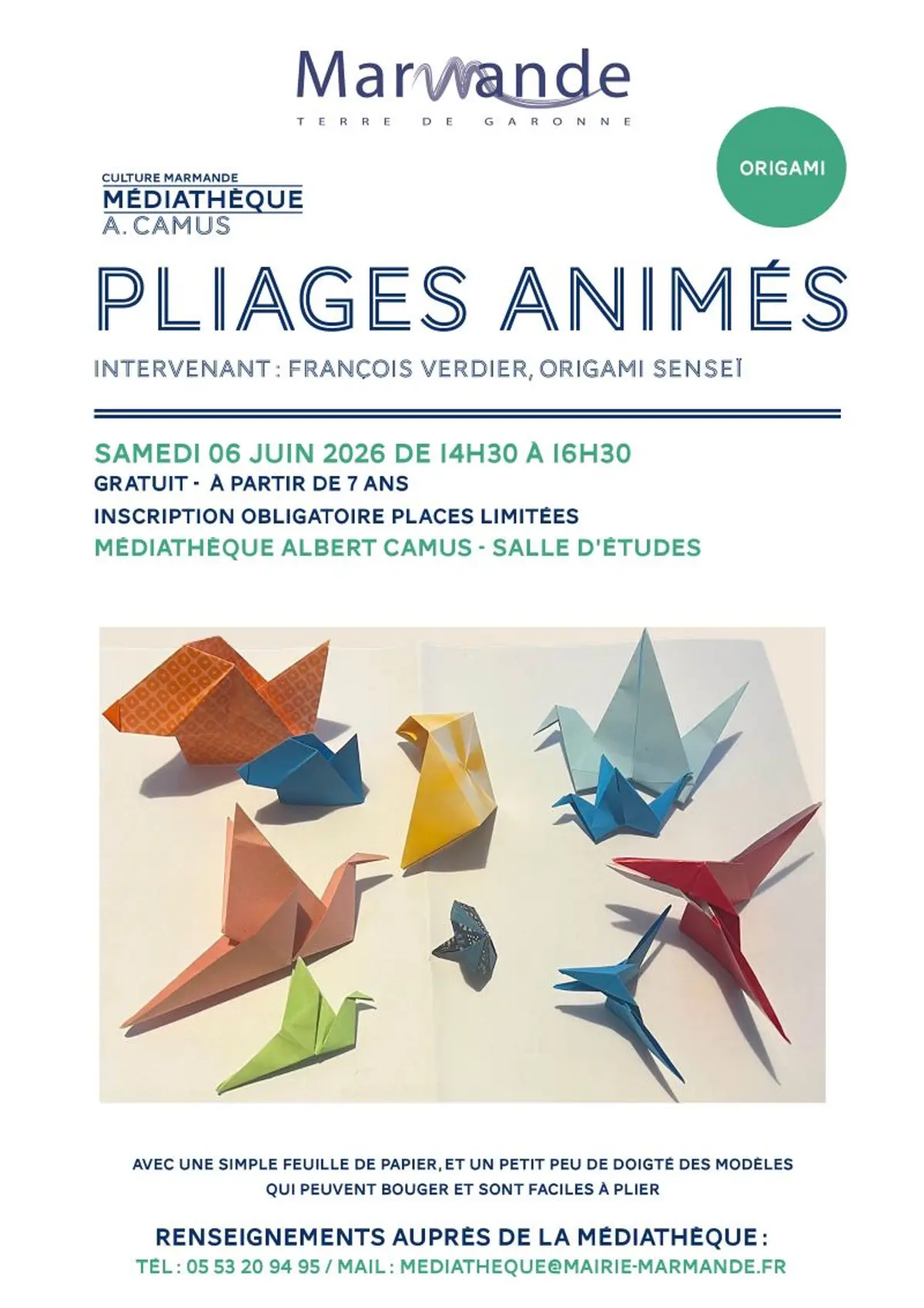 Atelier Origami - Pliages animés