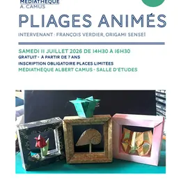 Atelier Origami - Pliages animés