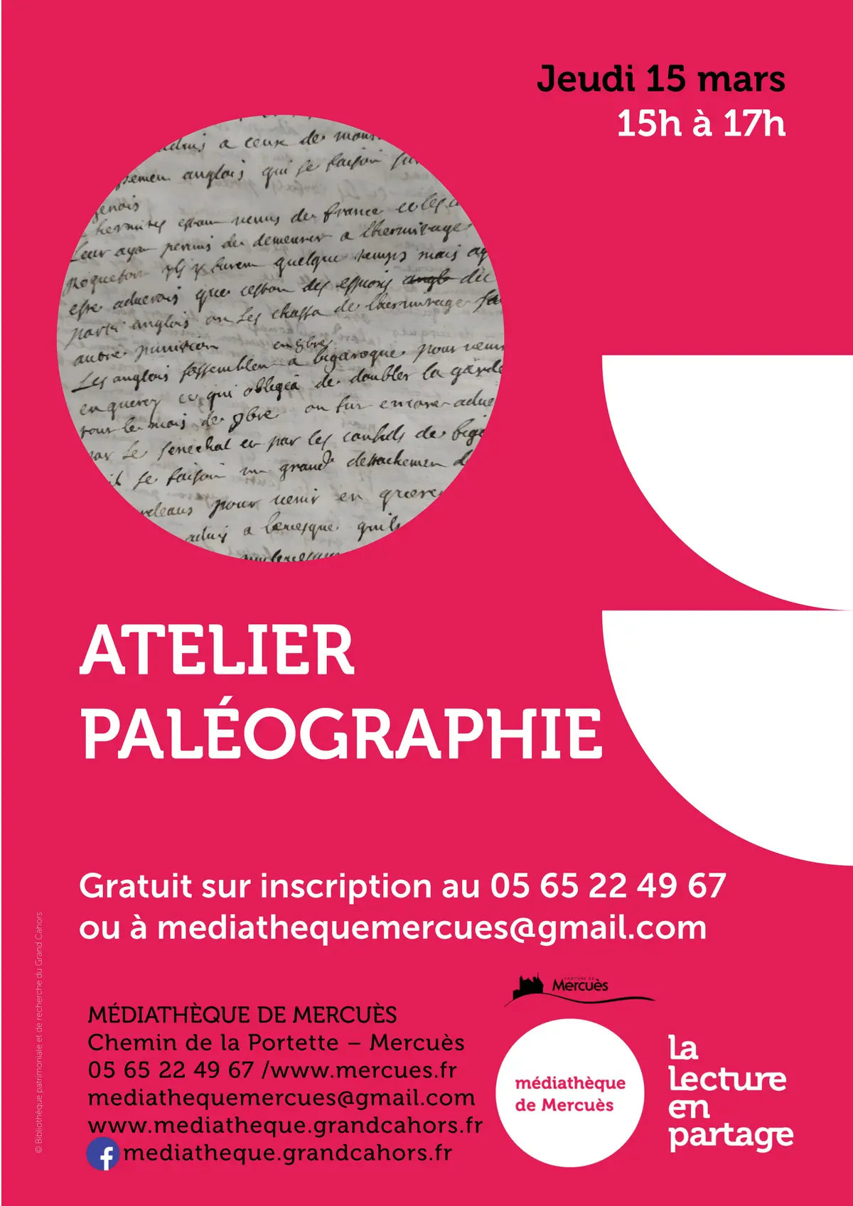 Atelier paléographie
