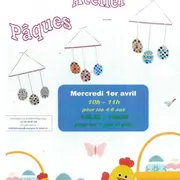 Atelier pâques à la bibilothèque