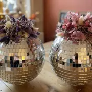 Atelier parent/enfant Boule à facettes fleurie à Mouvaux (59)