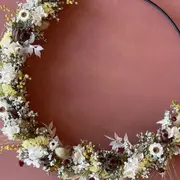 Atelier parent/enfant couronne de fleurs séchées à Mouvaux (59)