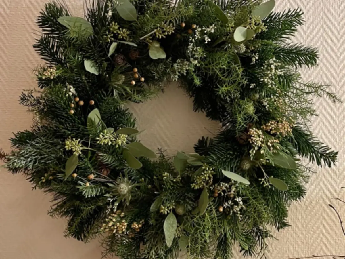 Atelier parent/enfant couronne de Noël à Mouvaux (59)