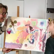 Atelier parent enfant de peinture XXL à Le Pellerin (44)