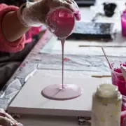 Atelier parent/enfant peinture fluide à Méry-sur-Oise (95)