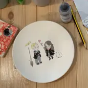 Atelier parent / enfant peinture sur céramique à Paris 17ème