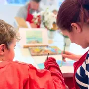 Atelier parent / enfant peinture sur toile à Antibes (06)