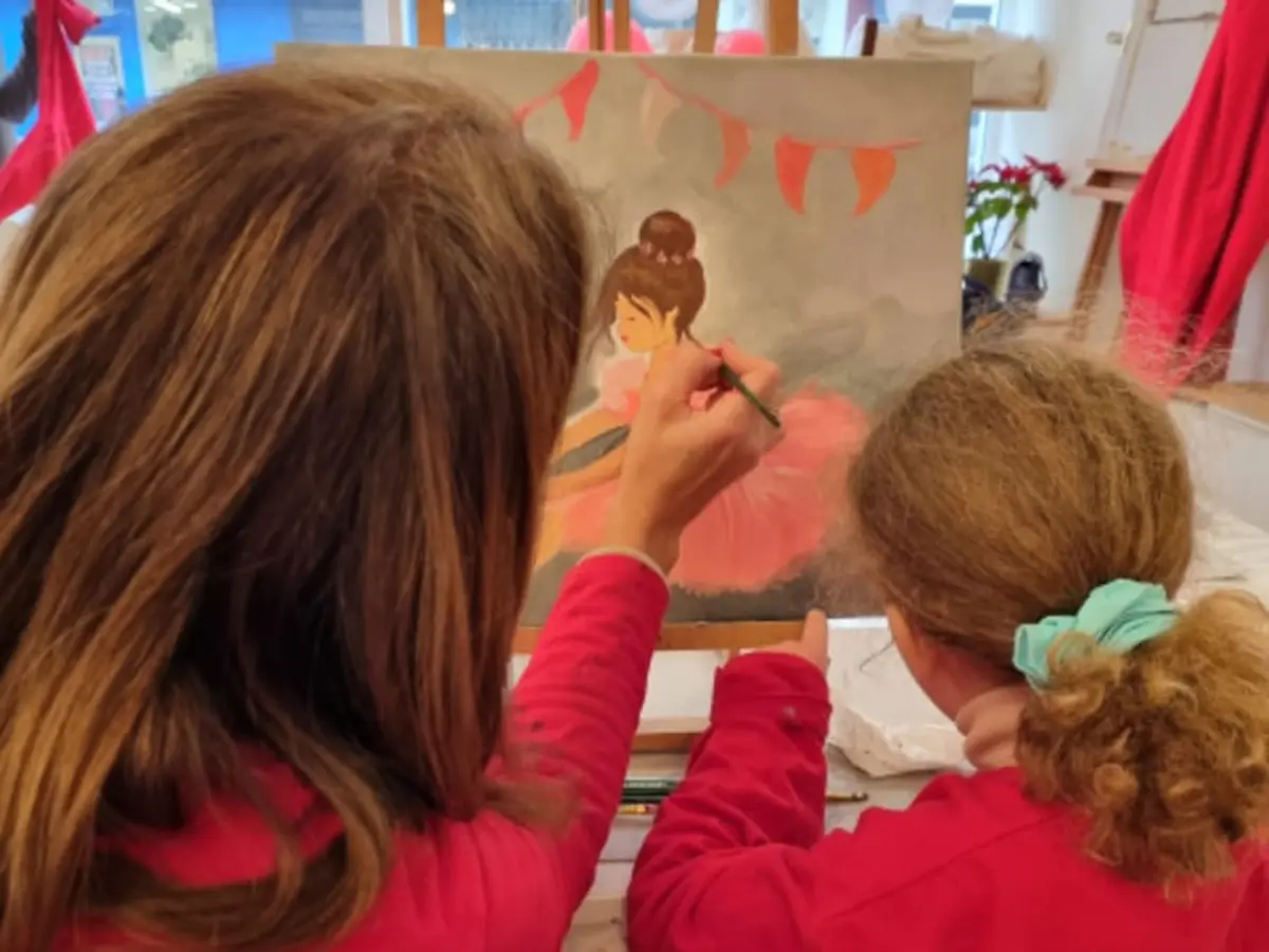 Atelier parent/enfant peinture sur toile à Montpellier