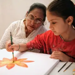 Atelier parent / enfant peinture sur toile à Paris  12ème