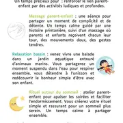 Atelier parent - enfant : relaxation, rituel sommeil & massage