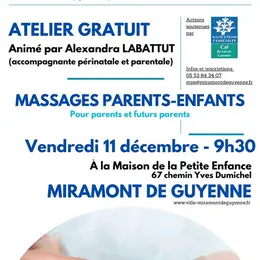 Atelier parenthèse : Massages parents-enfants