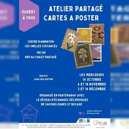 Atelier partagé : cartes à poster