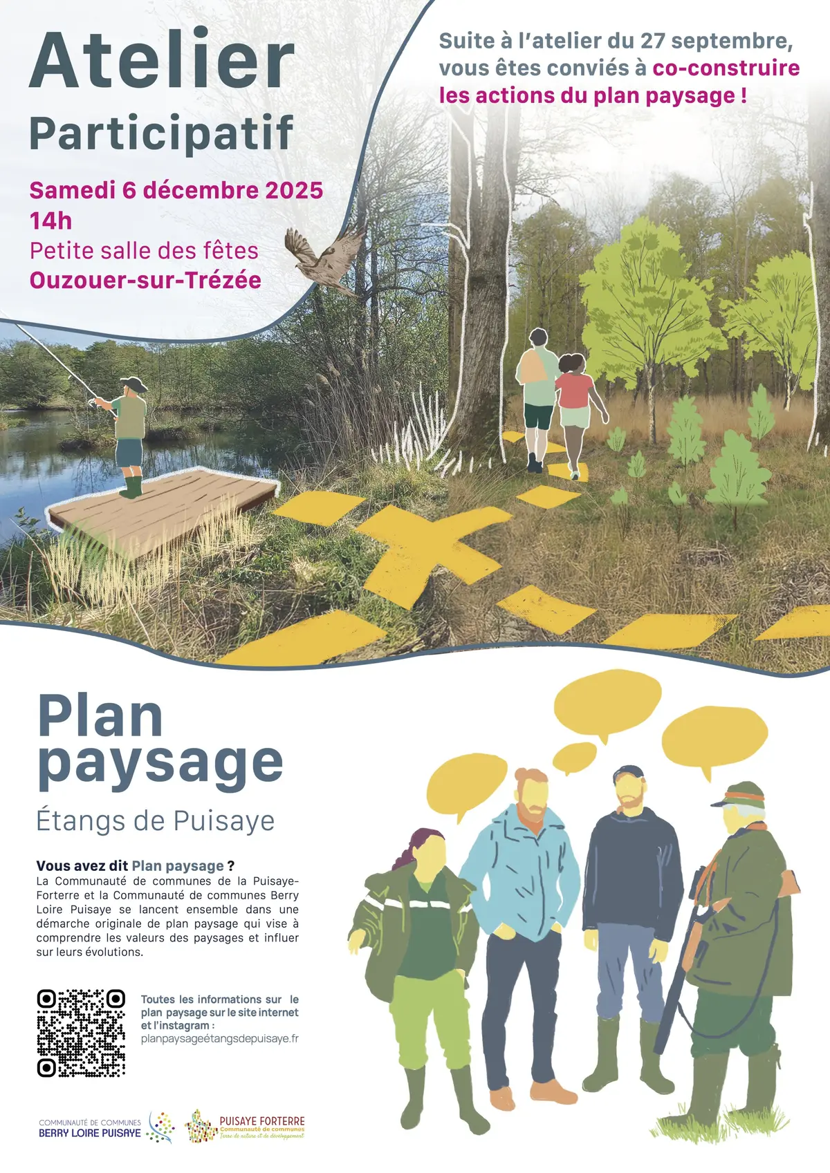 Atelier participatif : plan paysage des étangs de Puisaye